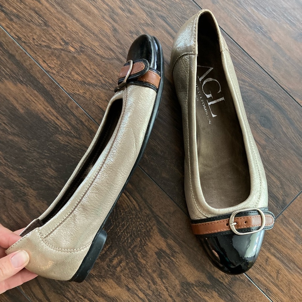 AGL Cap Toe Ballet Flats